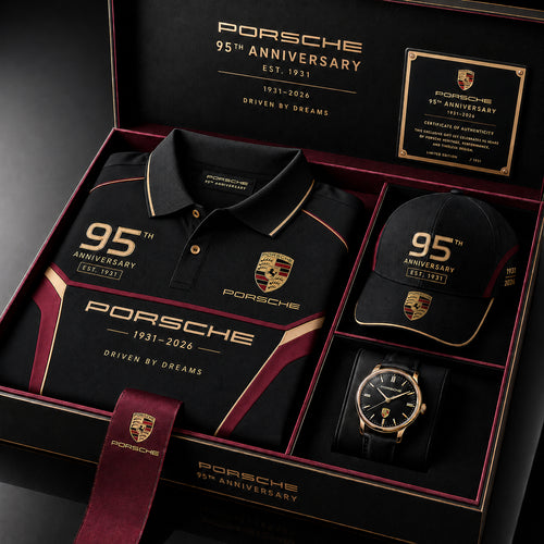 Personalized Pors 95th Anniversary Polo Gift Set ( Included Cap + Watch )