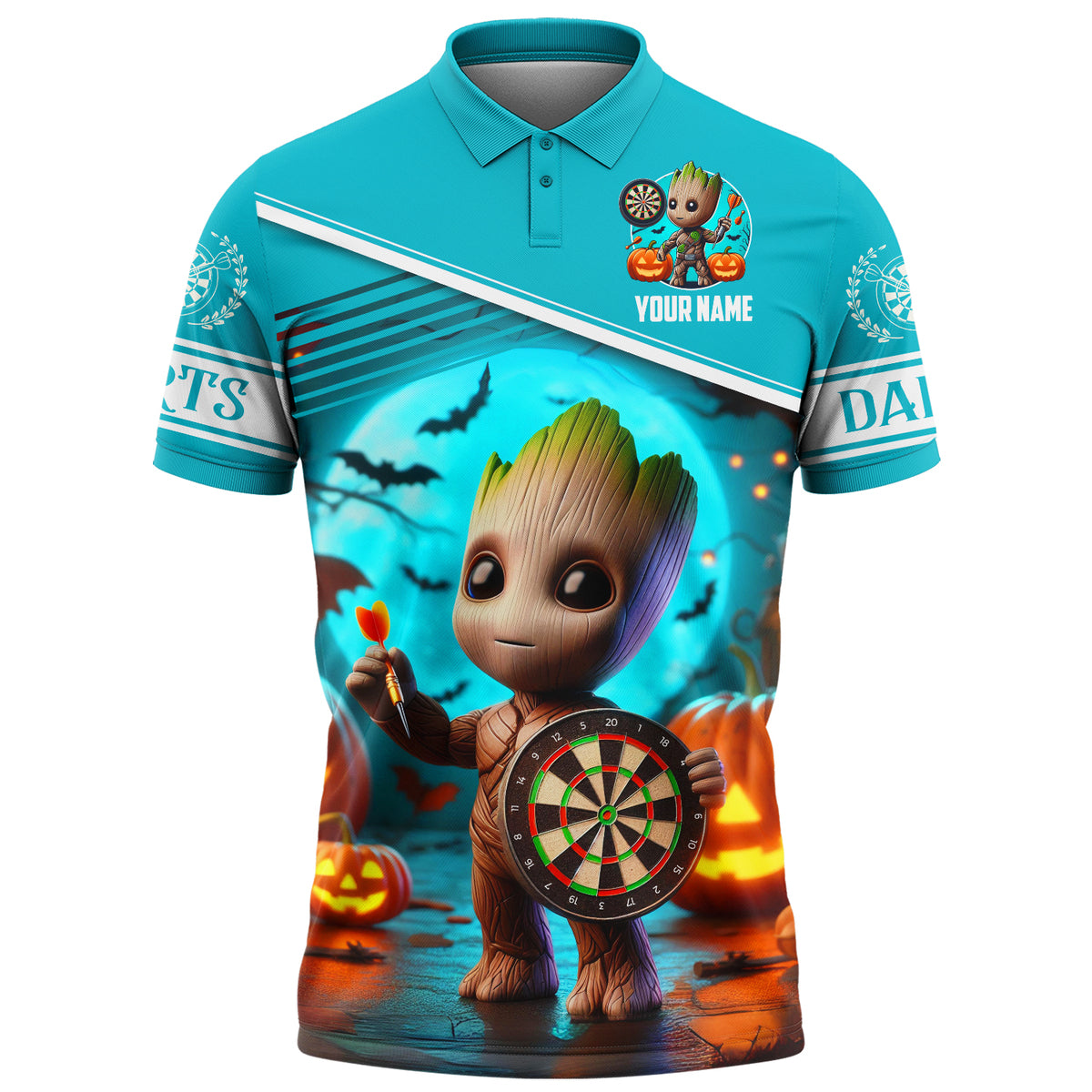 Personalized Name Gr Darts Halloween Q2 All Over Printed Unisex Shirt Q070802