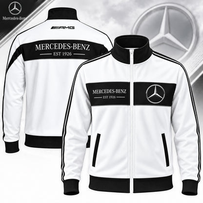 Personalized Merc AMG EST 1926 Zipper Stand Collar Jacket & Sweatpants