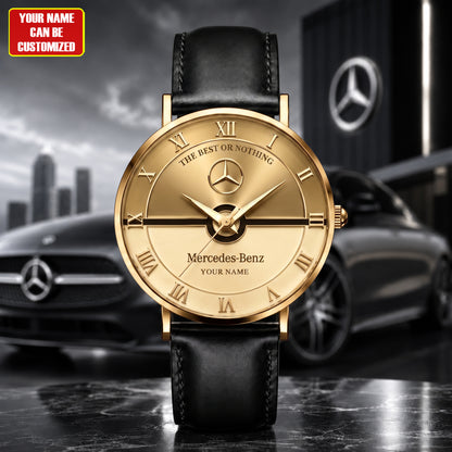 Personalized Merc Royal Heritage Leather Watch