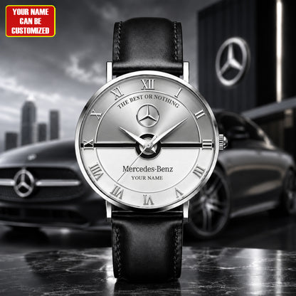 Personalized Merc Royal Heritage Leather Watch