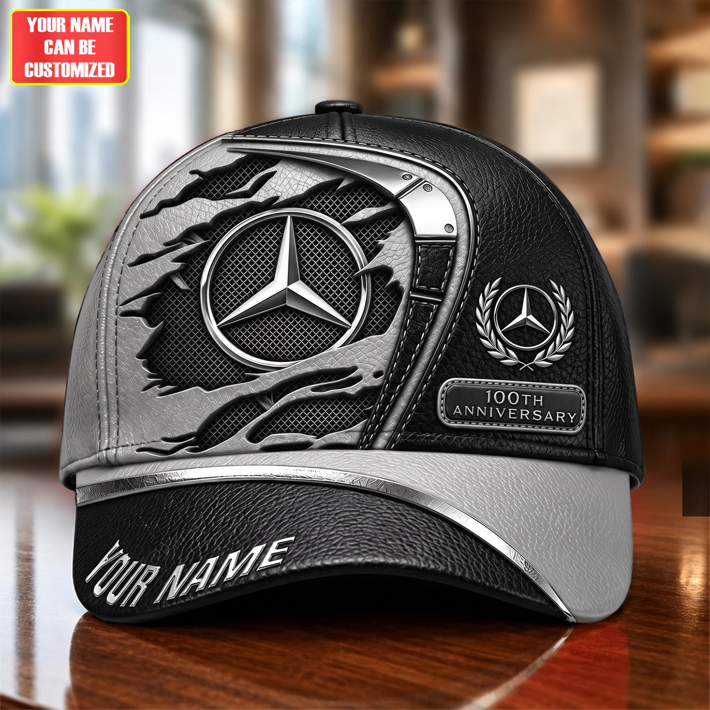Personalized Merc Leather 100th Anniversary Classic Cap (1926-2026)