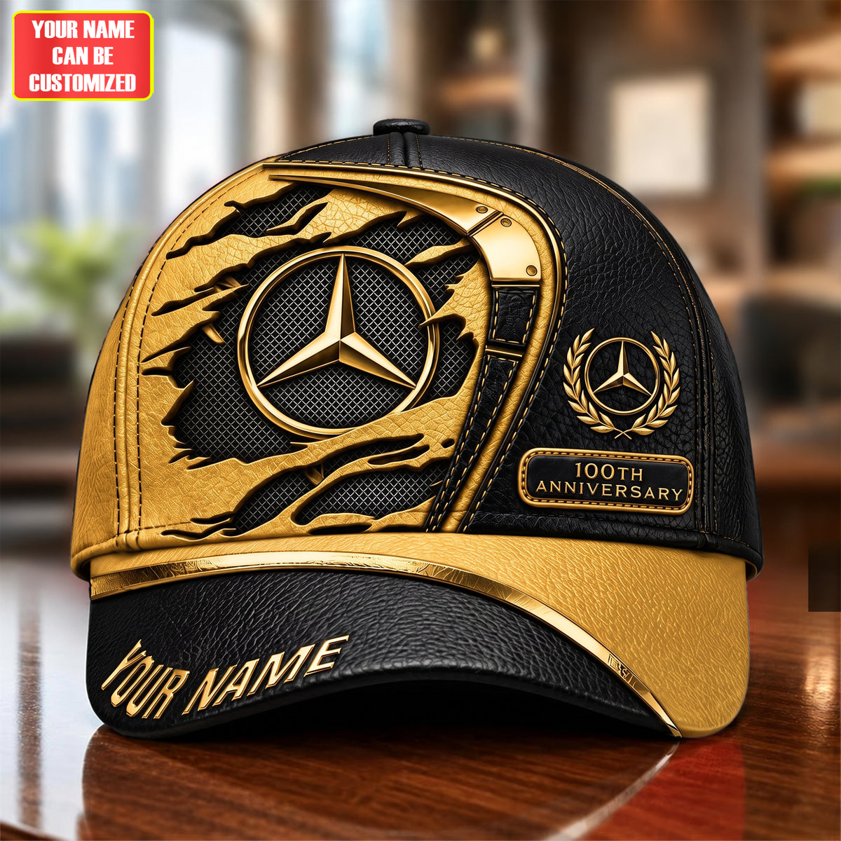 Personalized Merc Leather 100th Anniversary Classic Cap (1926-2026)