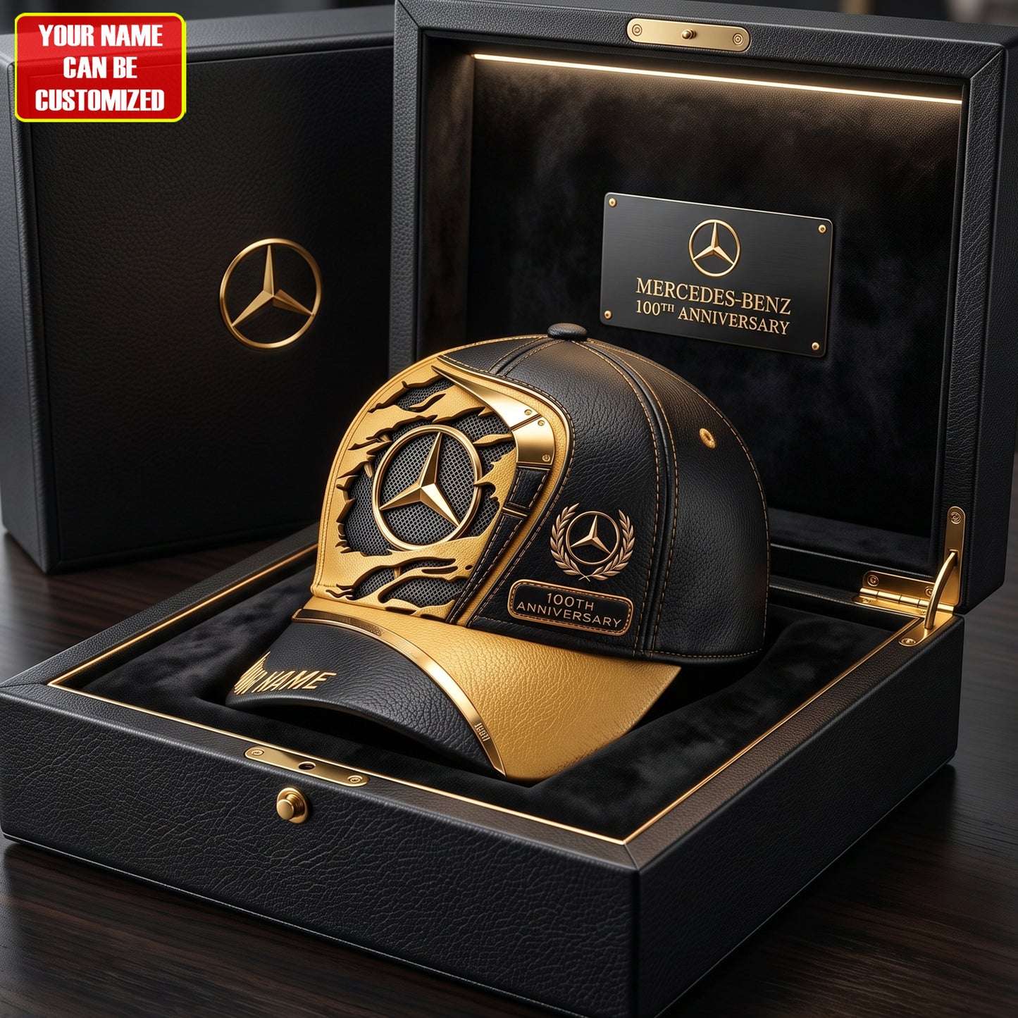 Personalized Merc Leather 100th Anniversary Classic Cap (1926-2026)