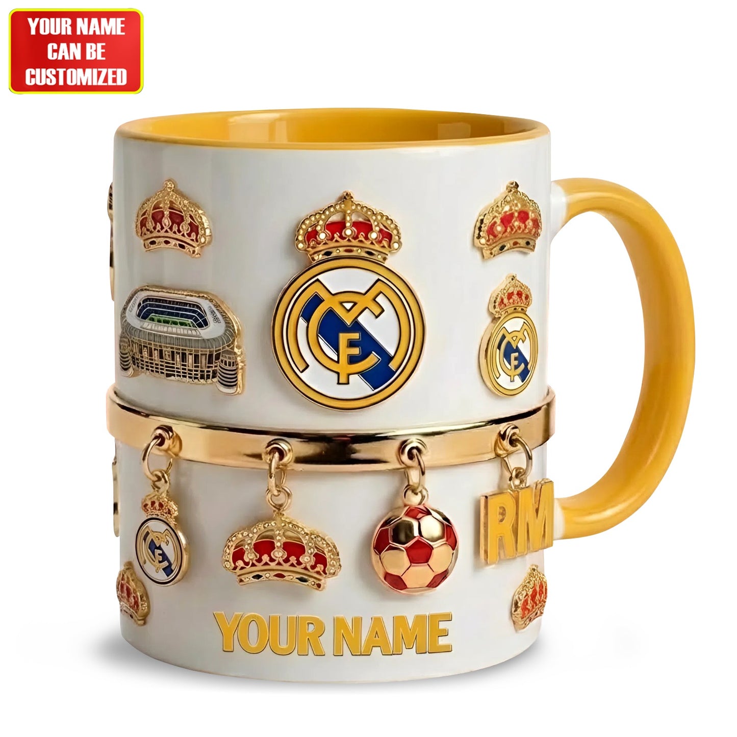 Personalized Real CF Accent Mug , Cream Mug Gifts , Holiday Gifts