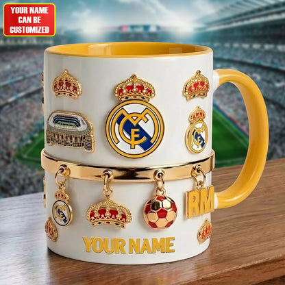 Personalized Real CF Accent Mug , Cream Mug Gifts , Holiday Gifts