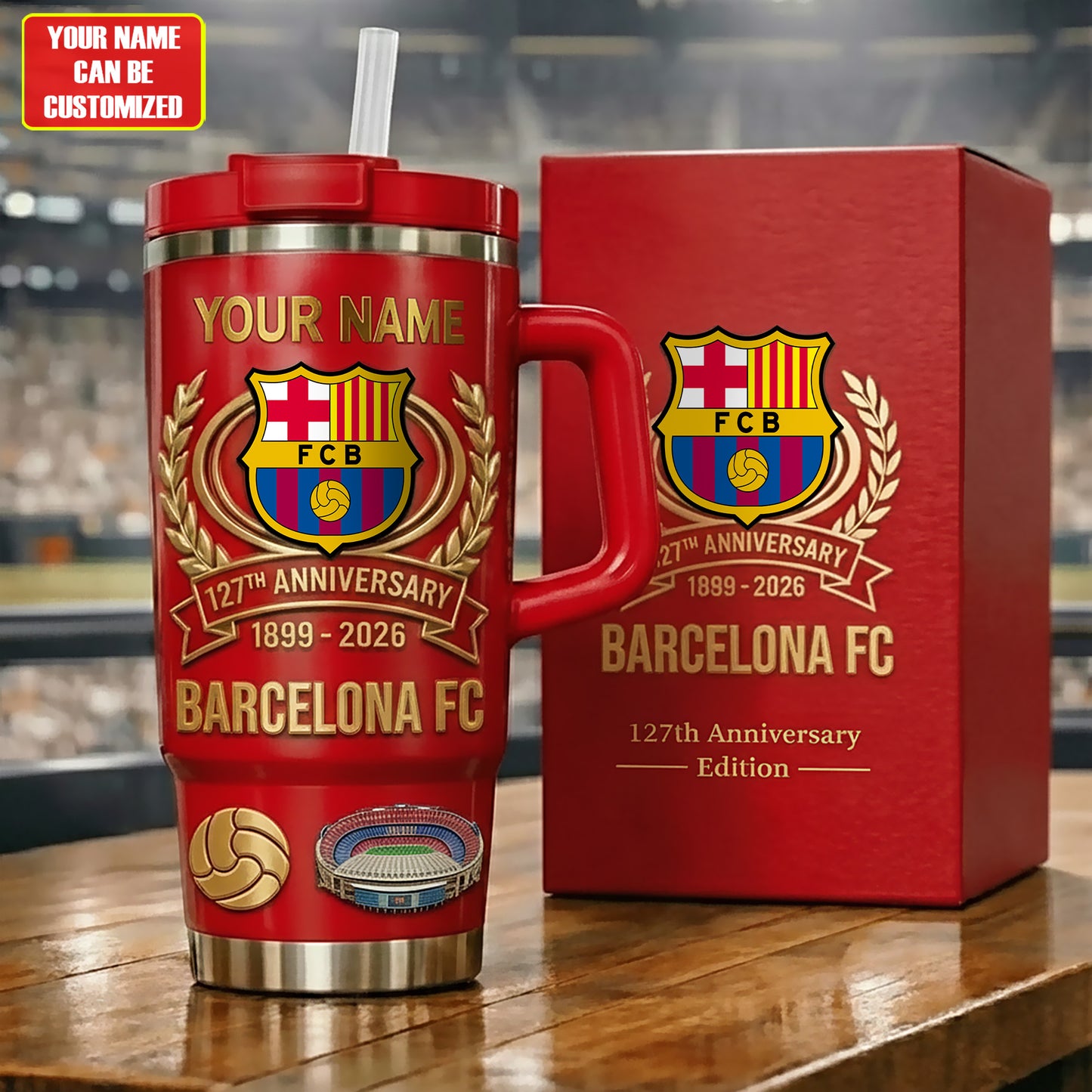 Personalied Barca FC 127th Anniversary Insulated Tumbler 30oz 40oz