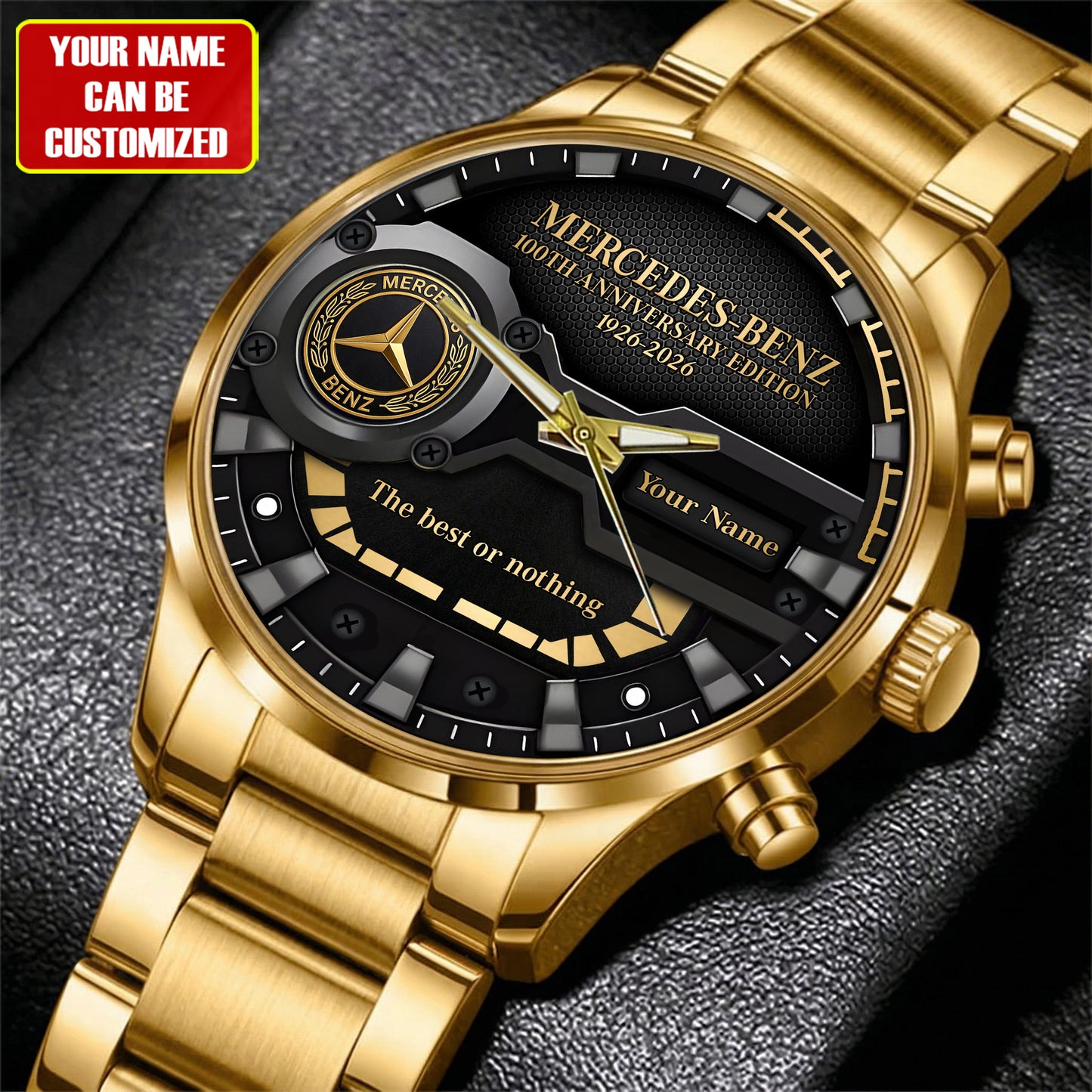 Merc 100th Anniversary Edition Luxury Stainless Steel Watch (1926-2026)