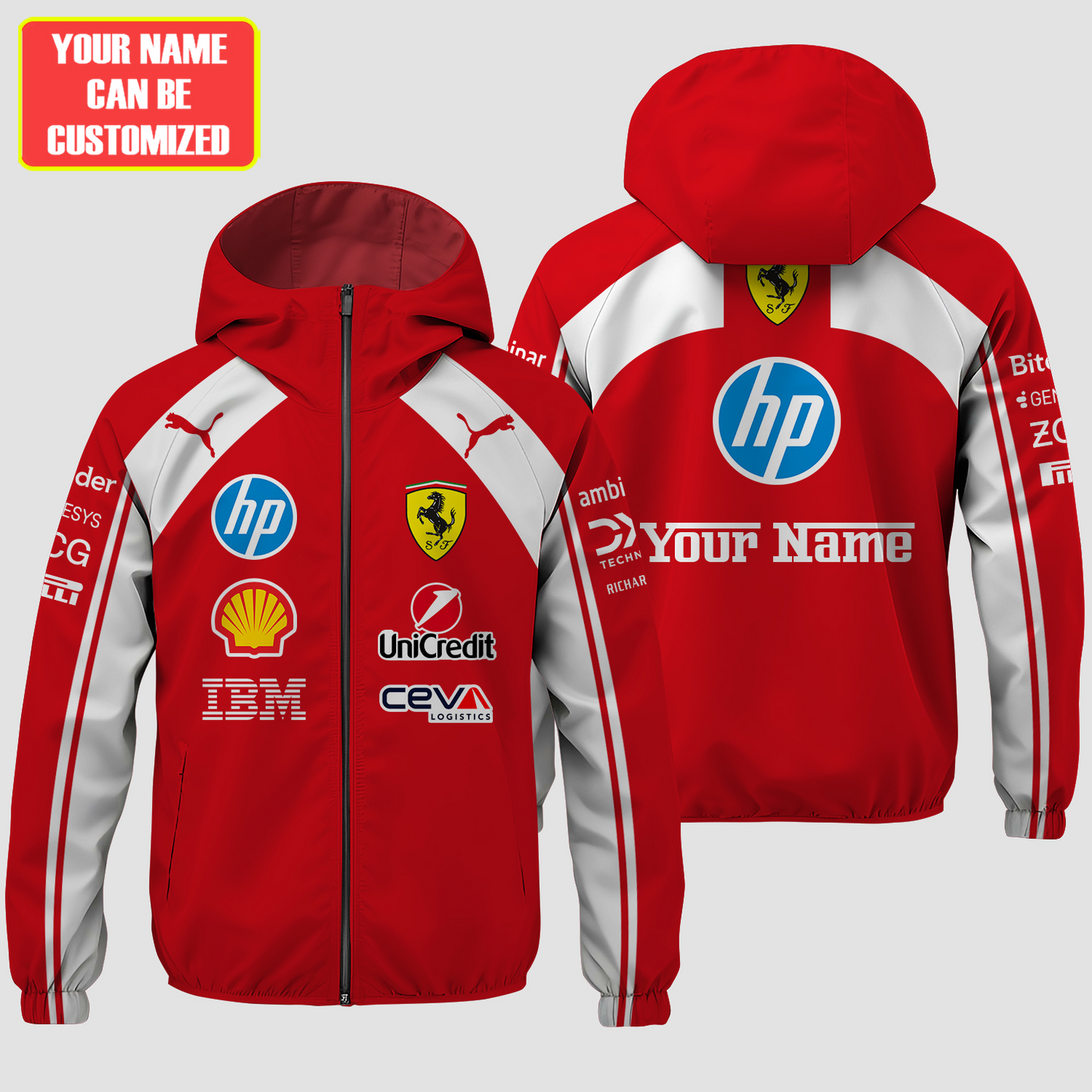 Personalized SF Racing 2026 Windproof Rush Jacket