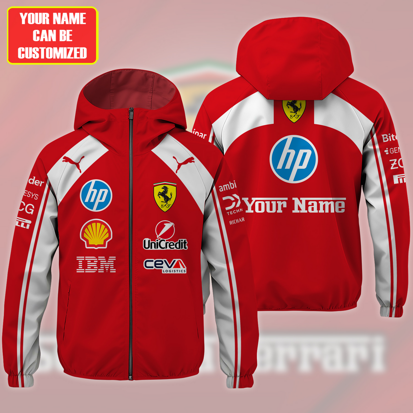 Personalized SF Racing 2026 Windproof Rush Jacket