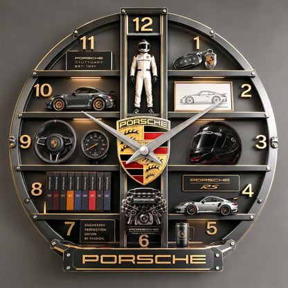 Pors Home Decorative 3D Visual Effect Acrylic Wall Clock V2
