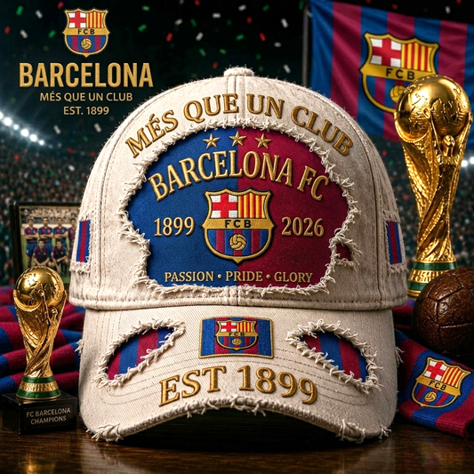 Barca FC Passion Pride Glory Denim Classic Cap (1899-2026)