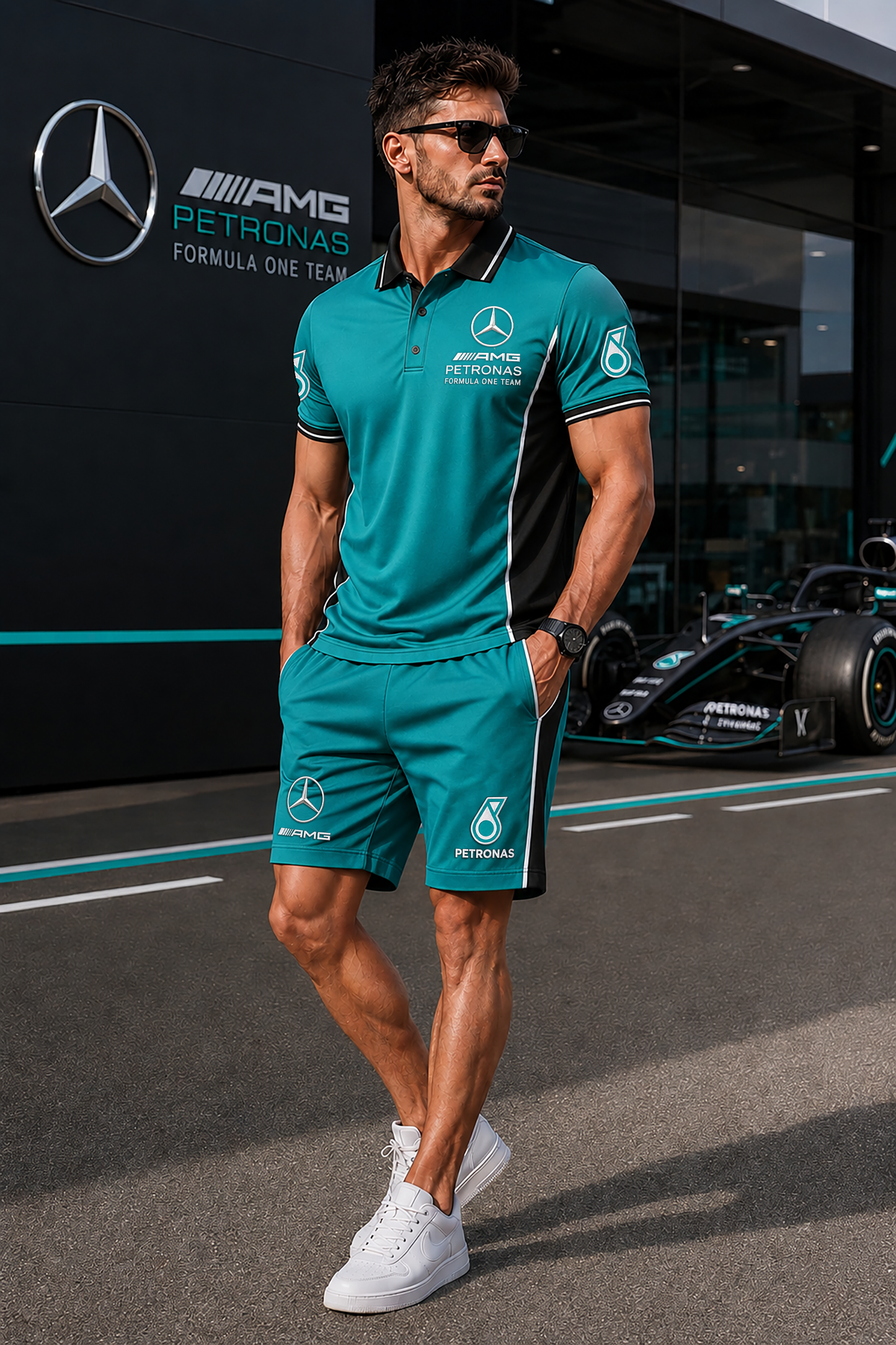 Personalized Merc AMG Petronas Sport All Over Printed Shirt
