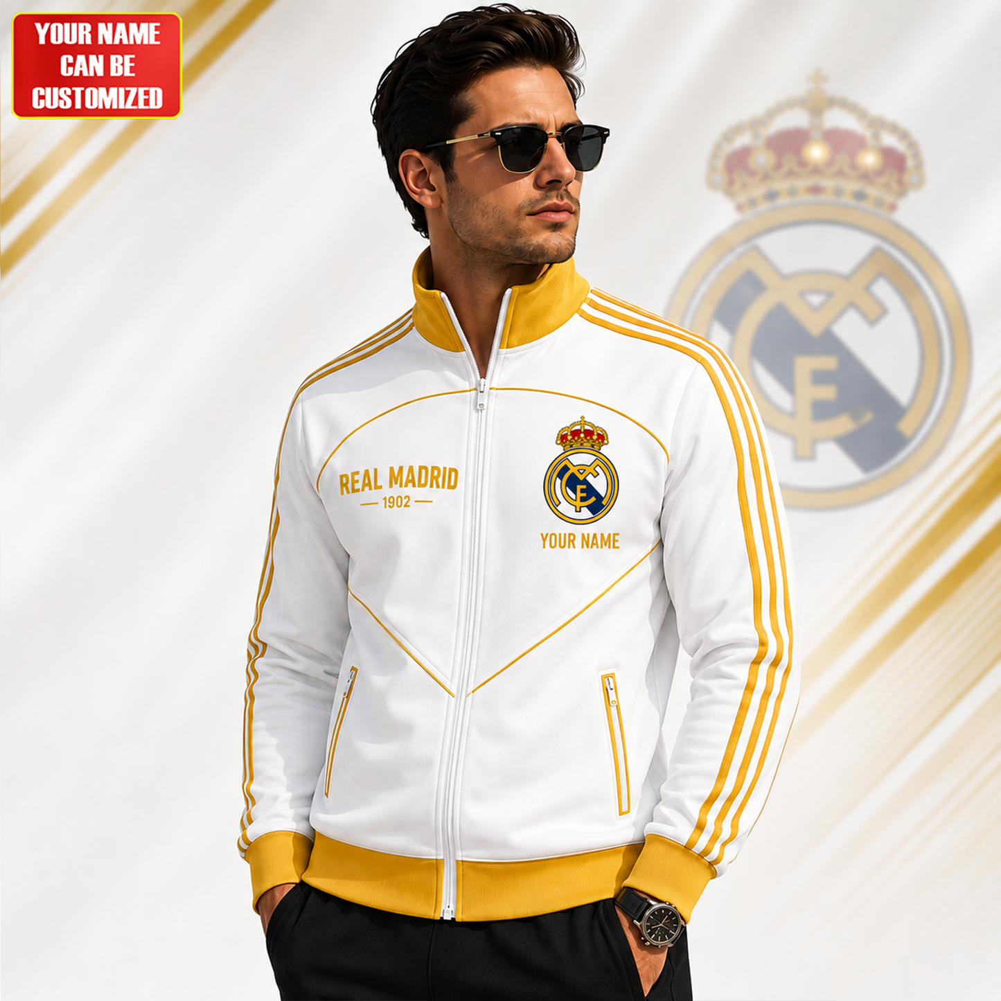 Personalized Real 1902 Sport Stand Collar Jacket