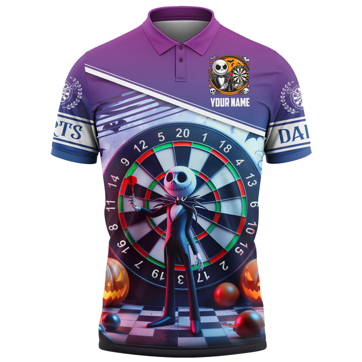 Personalized Name Js Darts Halloween All Over Printed Unisex Shirt Q080805