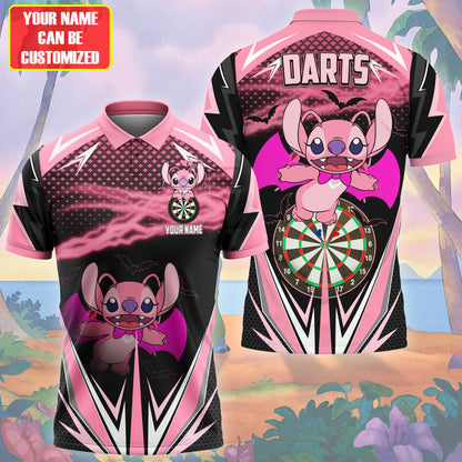 Personalized Name Angel Darts Halloween All Over Printed Unisex Shirt Q080807