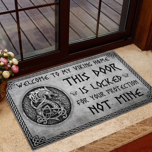 Viking Fenrir Personalized Doormat Q080907