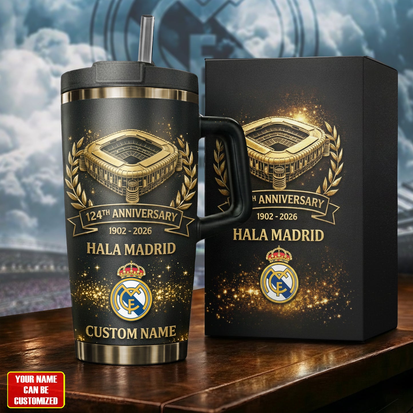 Personalied Real 124th Anniversary Insulated Tumbler 30oz 40oz