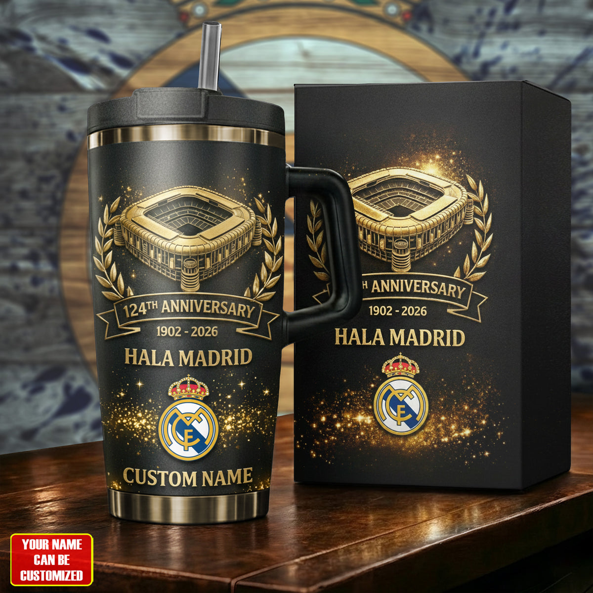 Personalied Real 124th Anniversary Insulated Tumbler 30oz 40oz