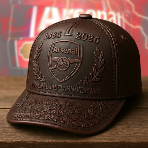 Arsenal 140th Anniversary Leather Vintage Classic Cap