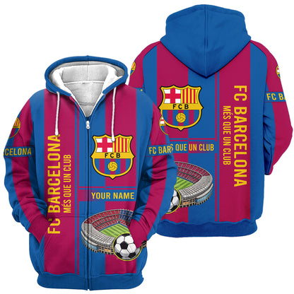Personalized Barca Football Stadium Shirt , Set , Zipper Polo, Hoodie , Short , Polo , hawaii