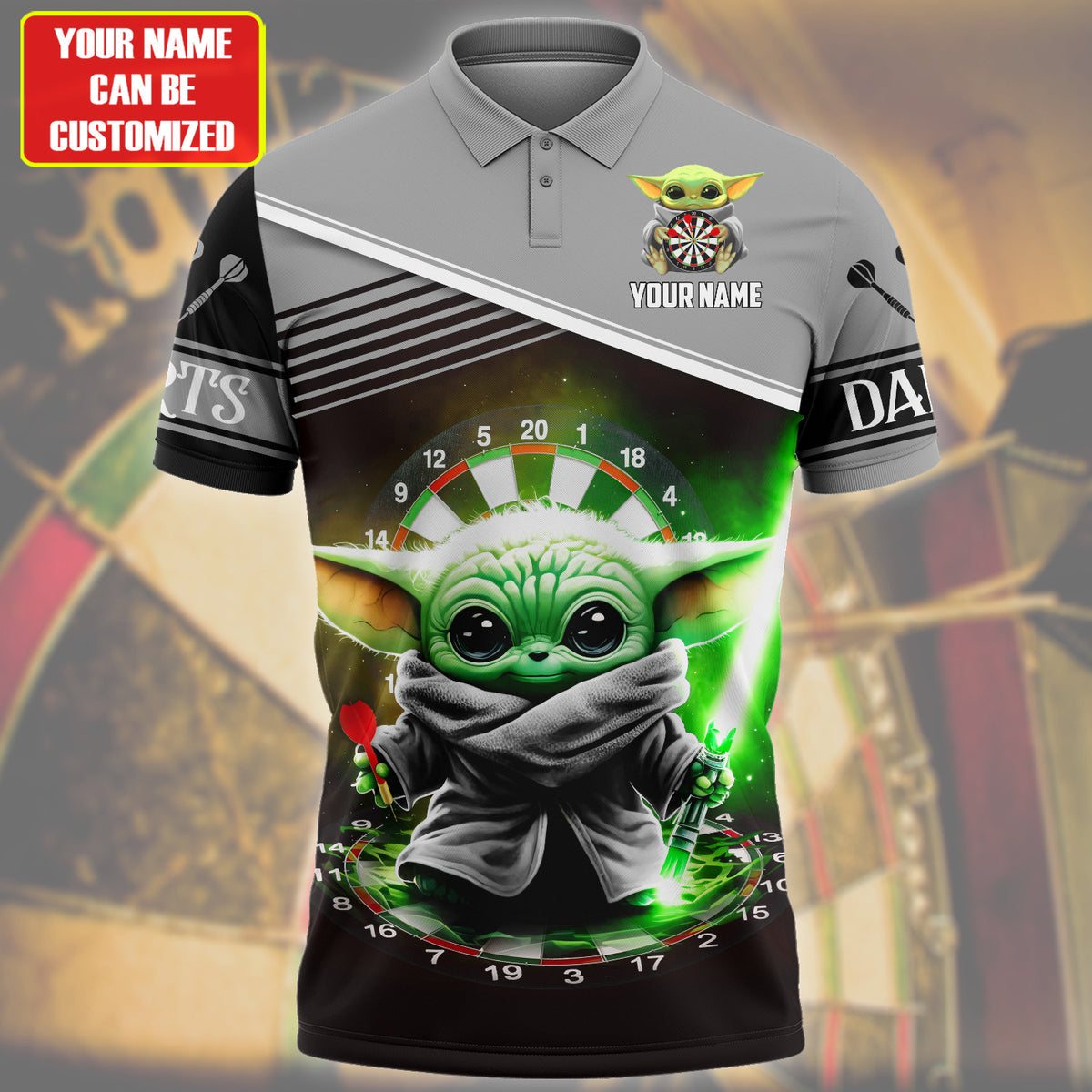 Personalized Name Yd Darts Q4 Black Version All Over Printed Unisex Shirt Q090303