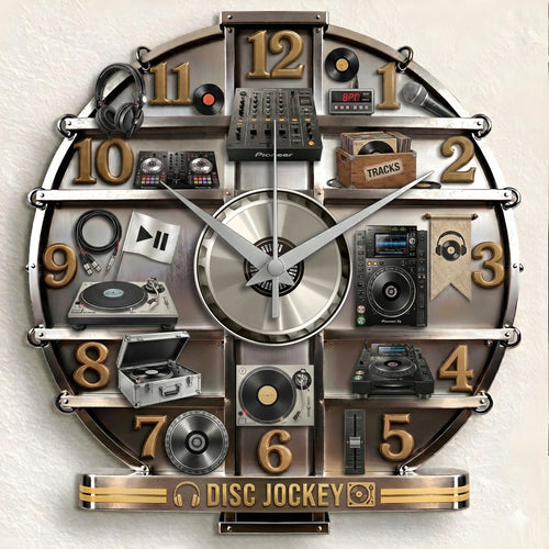 DJ Home Decorative 3D Visual Effect Acrylic Wall Clock