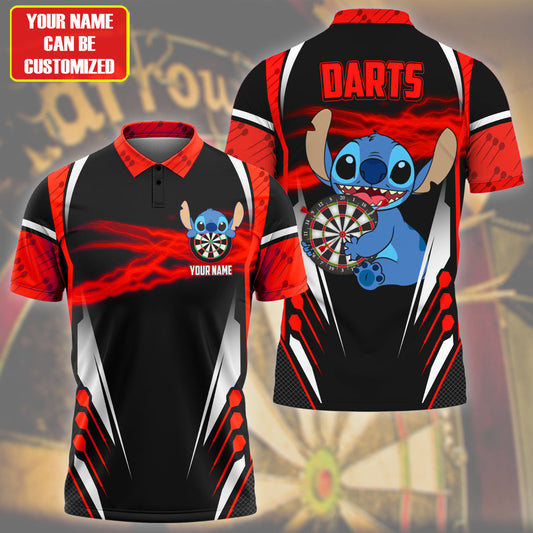 Personalized Name St Darts Q2 Red Version All Over Printed Unisex Shirt Q090401