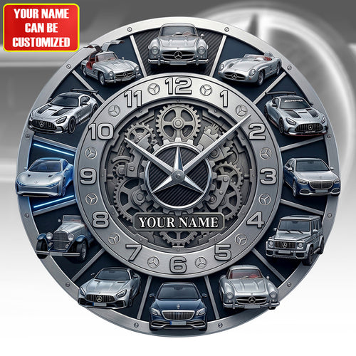Merc Collection Home Decorative 3D Visual Effect Acrylic Wall Clock