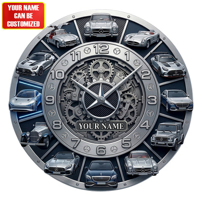 Merc Collection Home Decorative 3D Visual Effect Acrylic Wall Clock