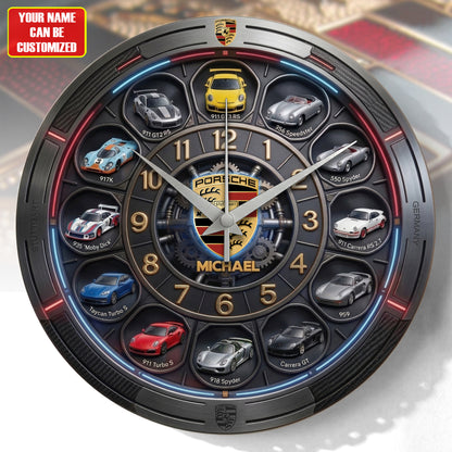 Pors Collection Home Decorative 3D Visual Effect Acrylic Wall Clock