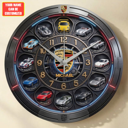 Pors Collection Home Decorative 3D Visual Effect Acrylic Wall Clock