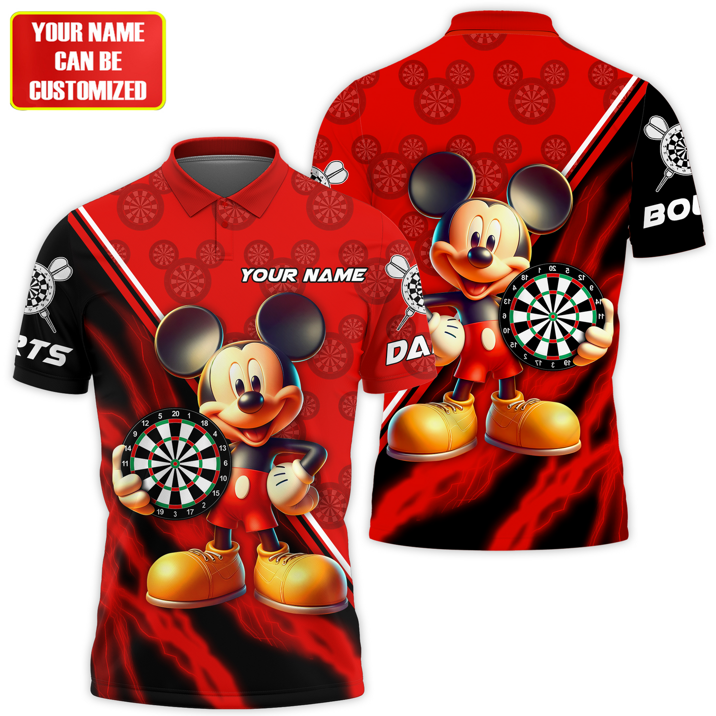 Personalized Name Mk Darts Q7 All Over Printed Unisex Shirt Q090506