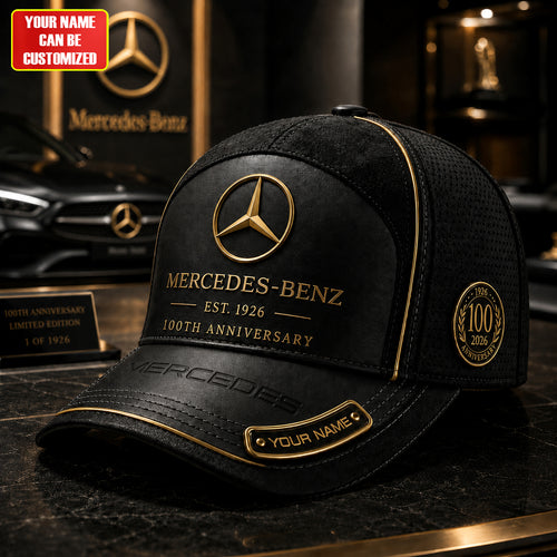 Personalized Merc Leather Vintage 100th Anniversary Classic Cap V4 (1926-2026)