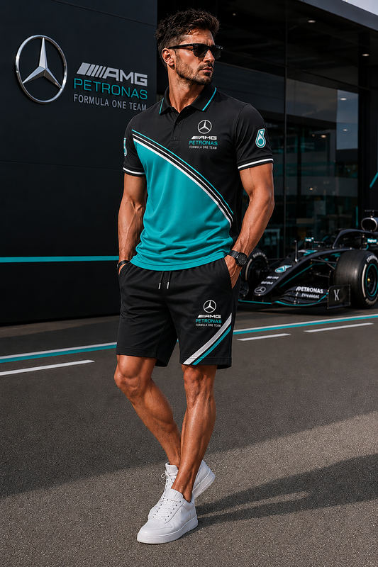 Personalized Merc AMG Petronas Premium Sport All Over Printed Shirt