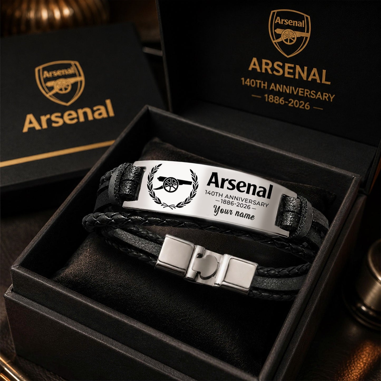 Arsenal 140TH Anniversary Personalized Handmade Bracelet Gift For Fans (1886-2026)