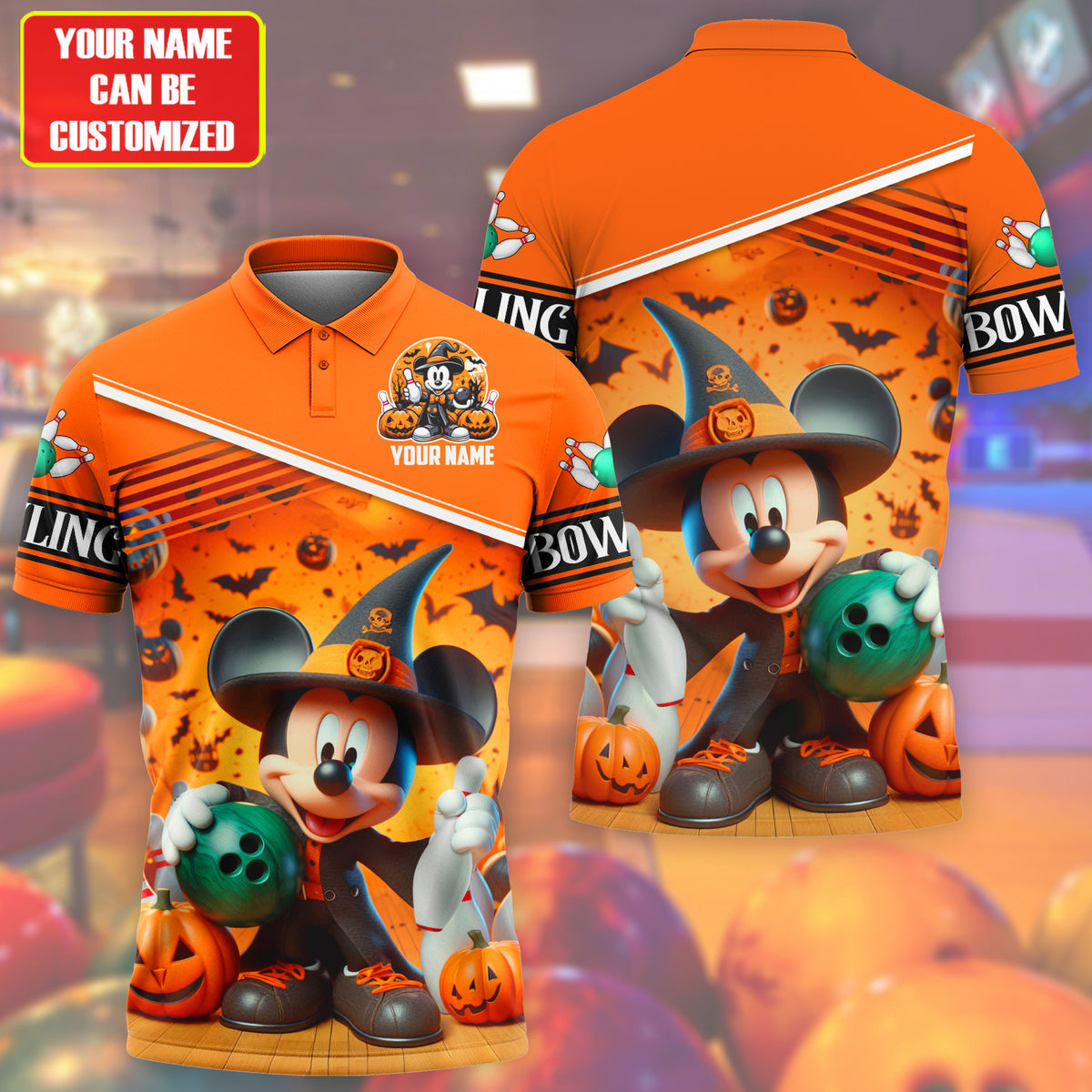 Personalized Mk Bowling Halloween All Over Printed Unisex Shirt Q090801