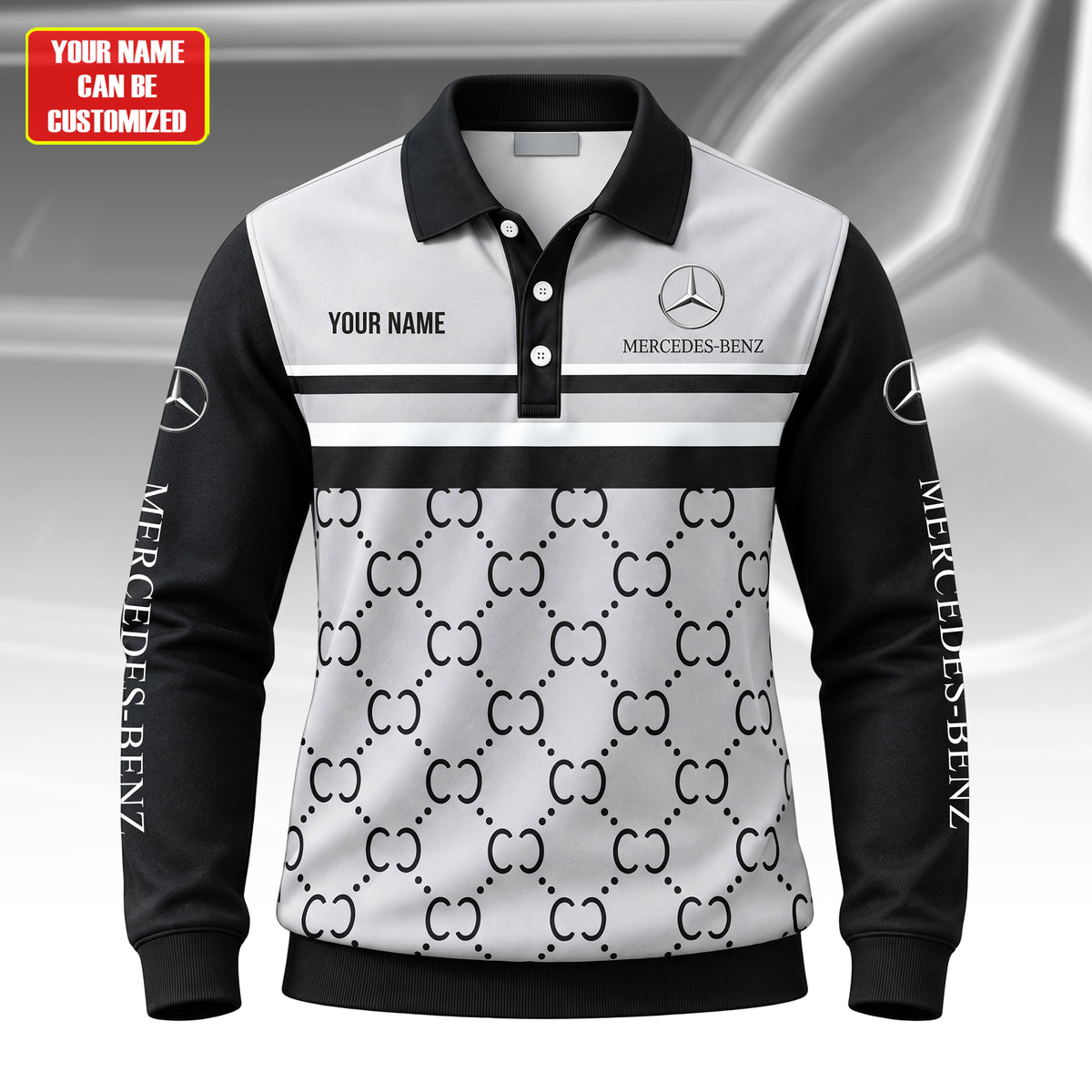Personalized Merc Signature All Over Printed Sweater and Sweatpants Set