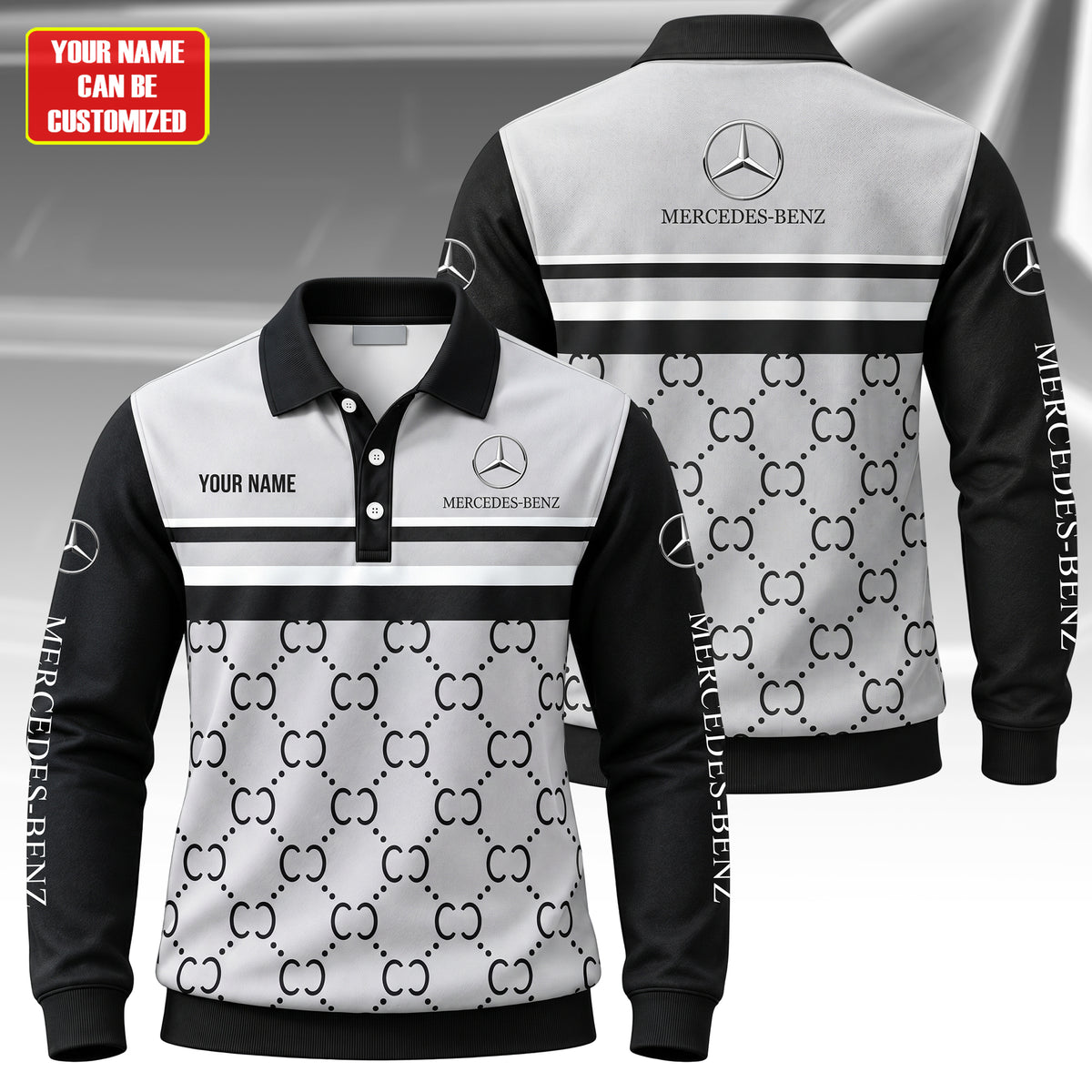 Personalized Merc Signature All Over Printed Sweater and Sweatpants Set