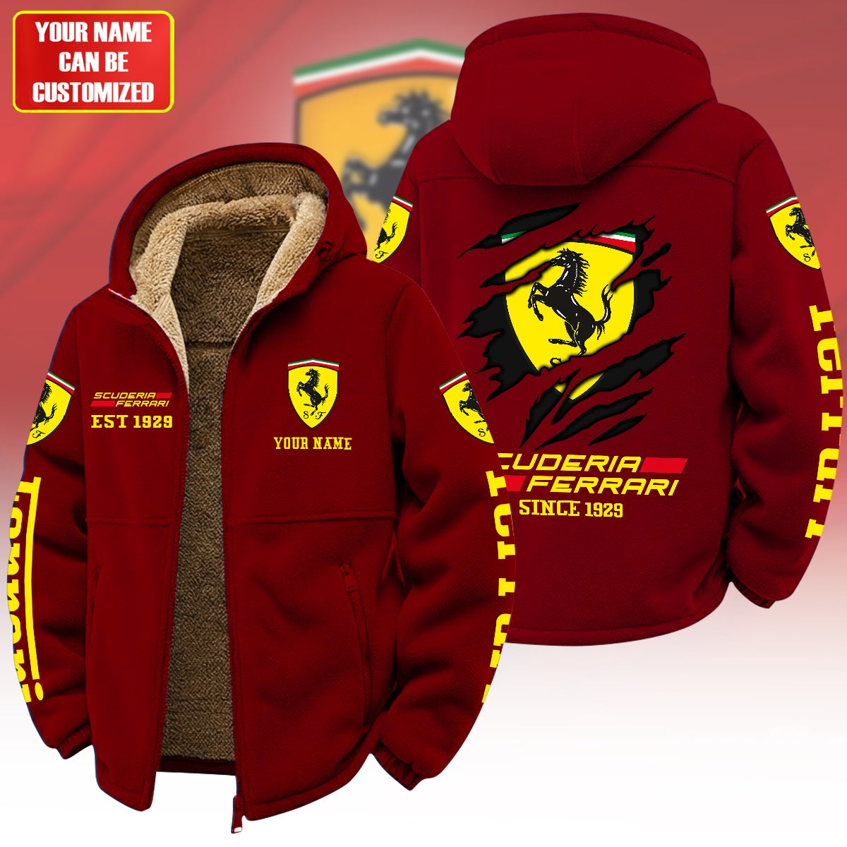 Personalized SF 1929 Warm Fleece Jacket