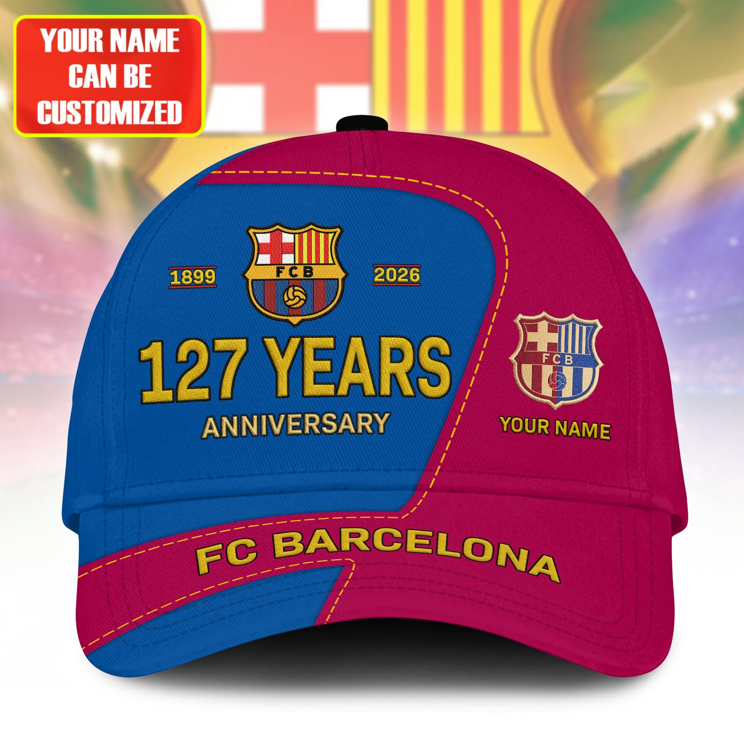 Personalized Barca FC 127 Years Anniversary Classic Cap