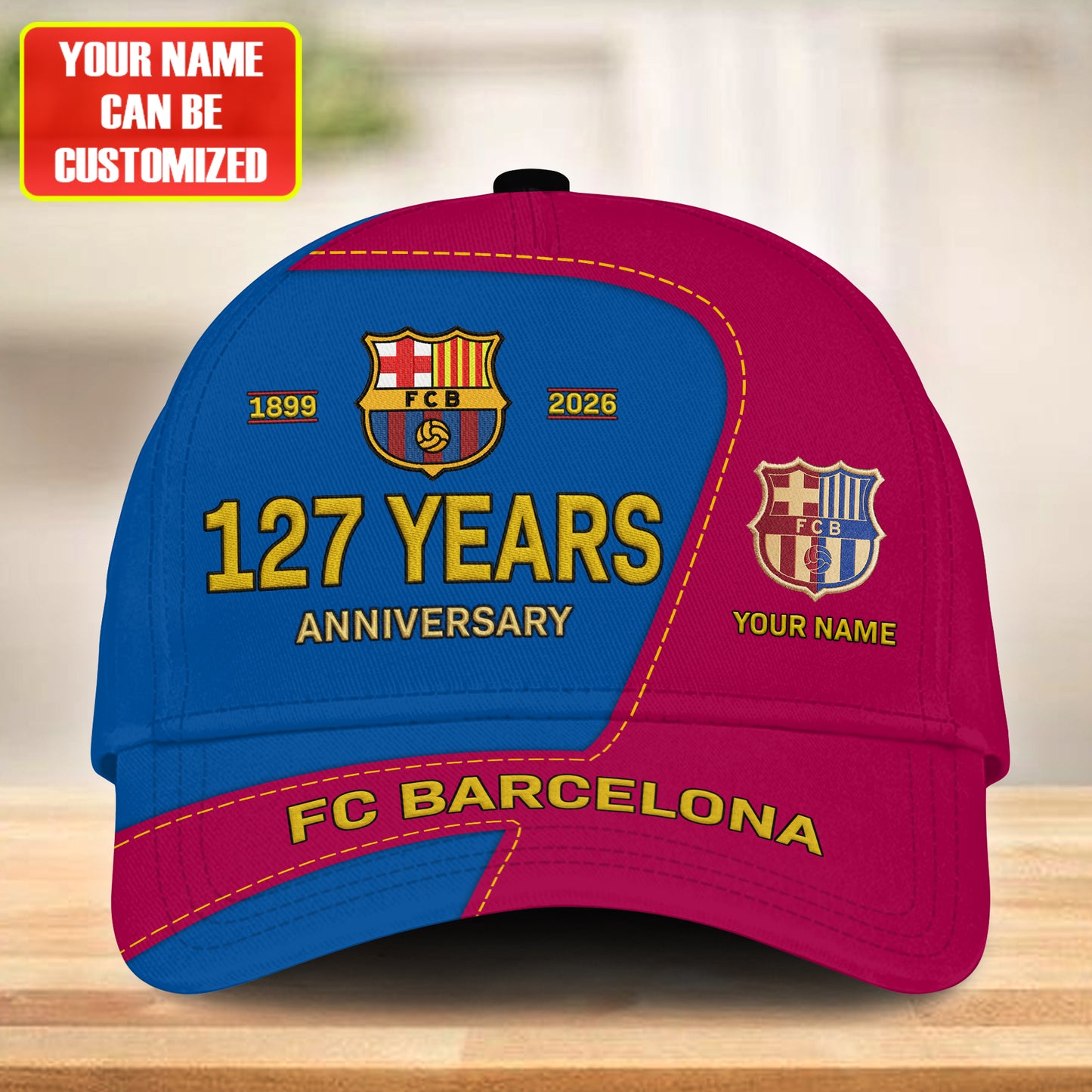 Personalized Barca FC 127 Years Anniversary Classic Cap