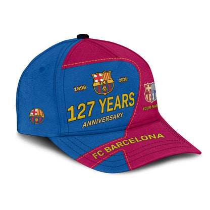 Personalized Barca FC 127 Years Anniversary Classic Cap