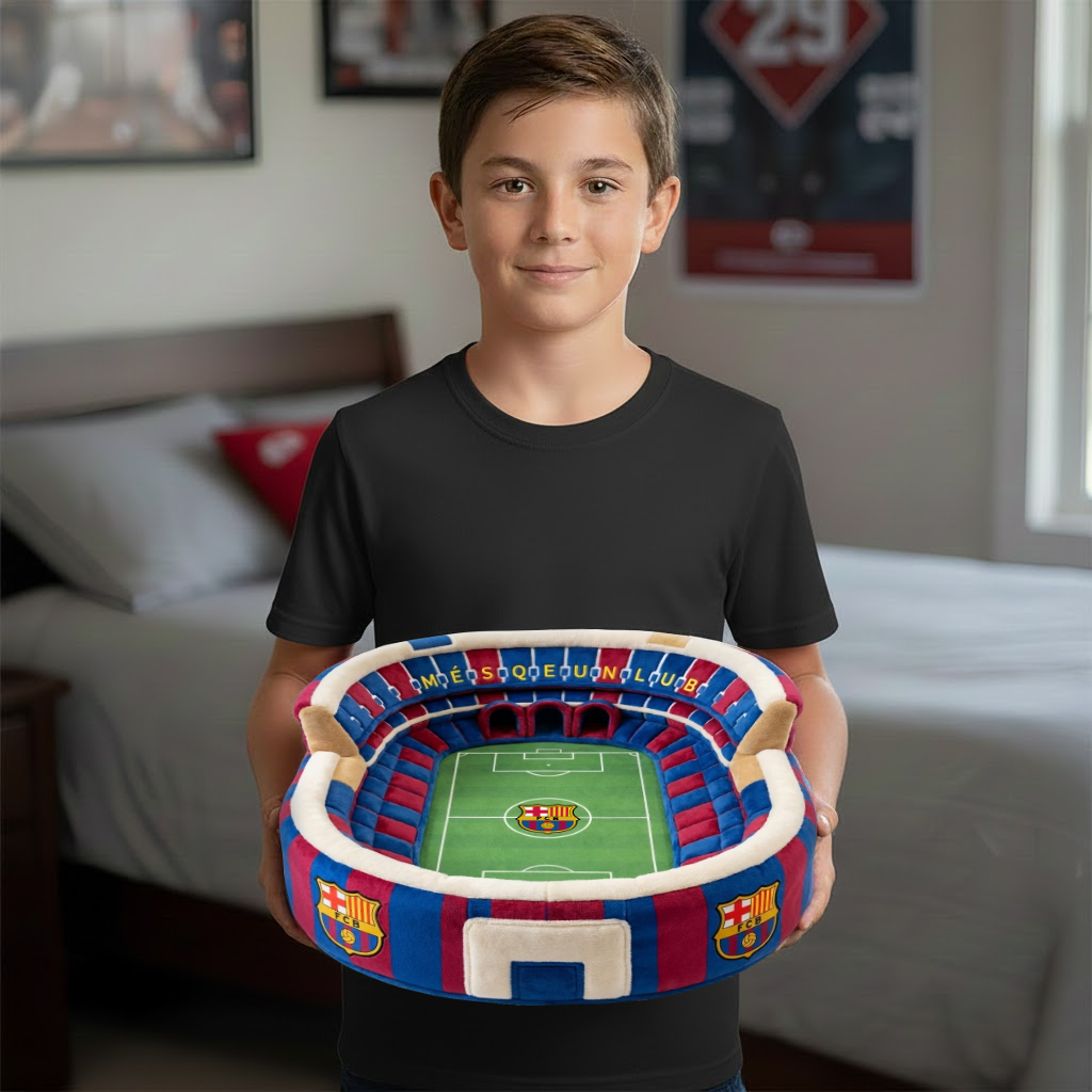 Barca Stadium Pillow - Personalized Gift For Fans , Decor customized Gift