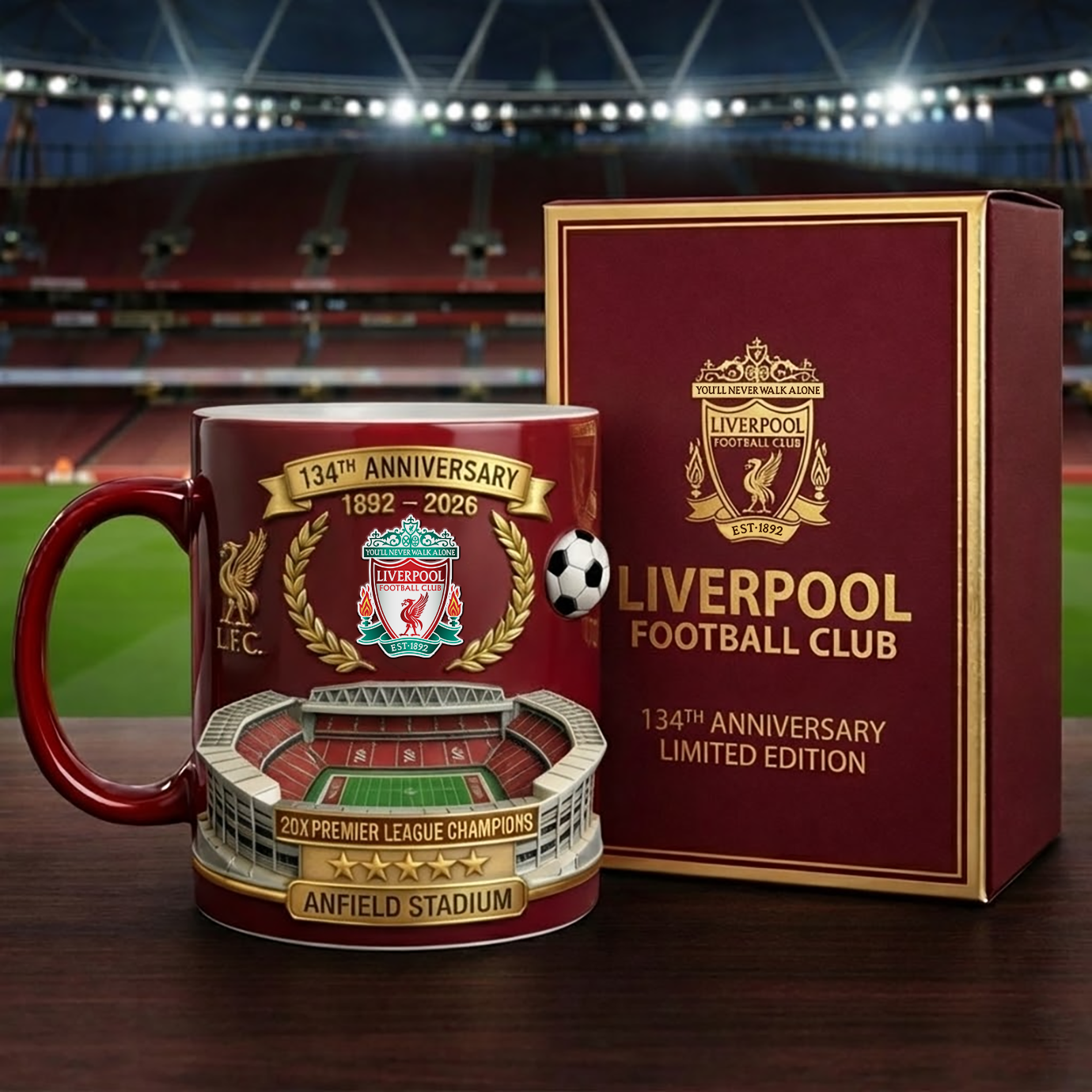 LVP 134 Years Anniversary Accent Mug , Cream Mug Gifts , Holiday Gifts V2