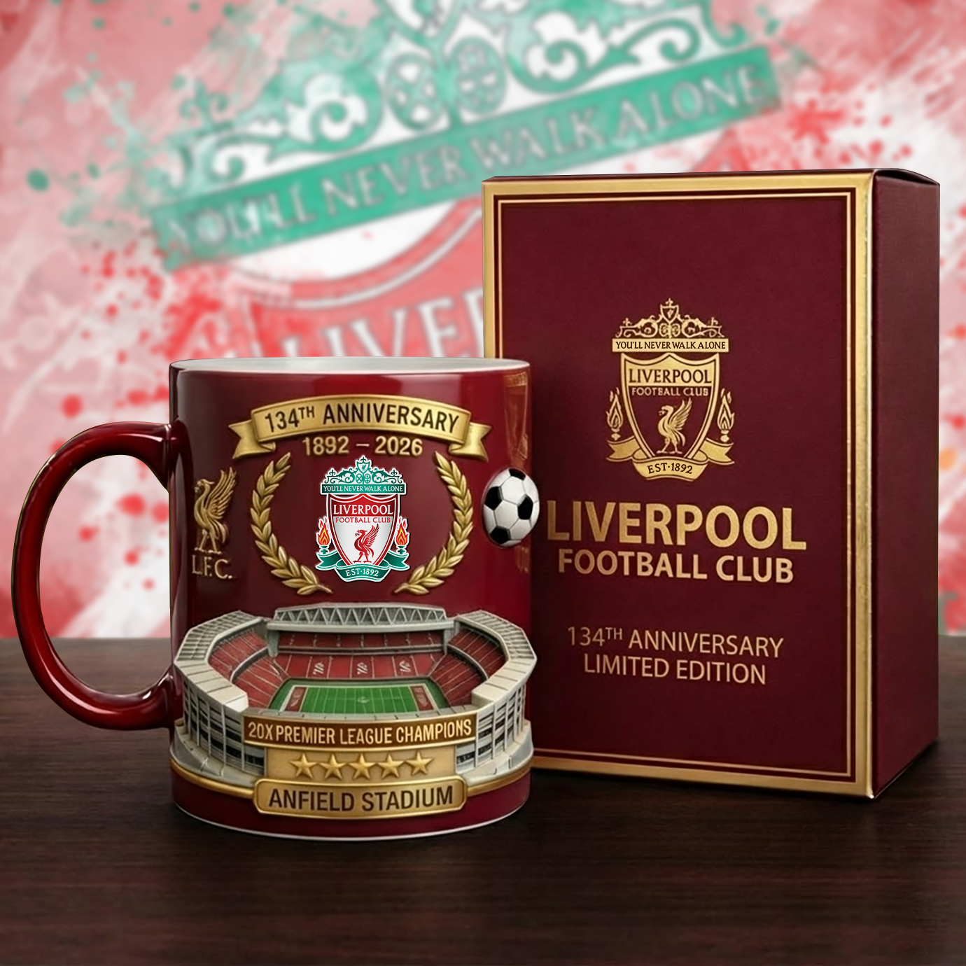 LVP 134 Years Anniversary Accent Mug , Cream Mug Gifts , Holiday Gifts V2