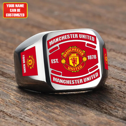 MU FC Custom Name Classic Design Ring