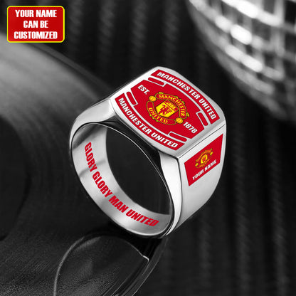 MU FC Custom Name Classic Design Ring
