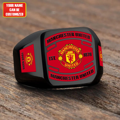 MU FC Custom Name Classic Design Ring