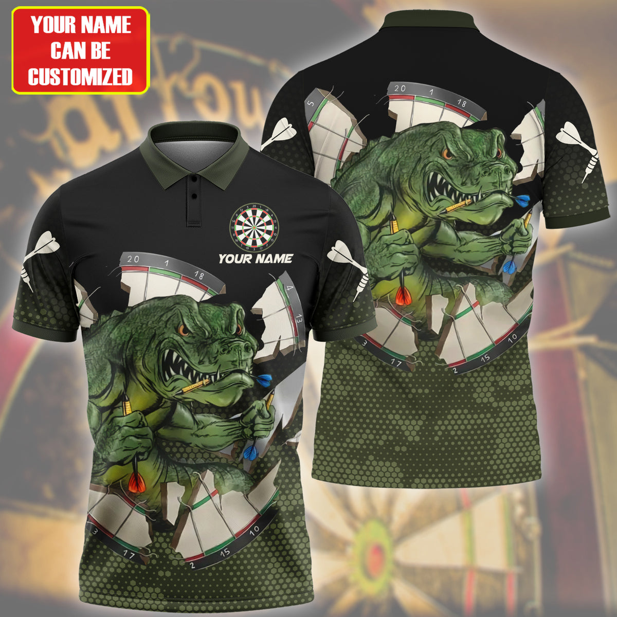 Personalized Name Alligator Darts All Over Printed Unisex Shirt Q100304